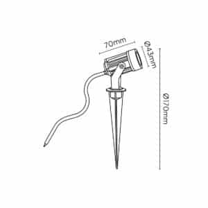 Keylight Abor technical drawing