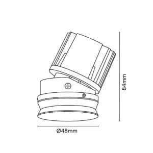 Keylight Bentli Mini Adjust Trimless technical drawing