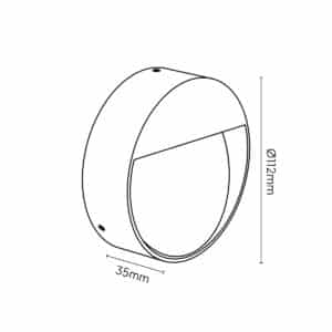 Keylight Bolti R technical drawing