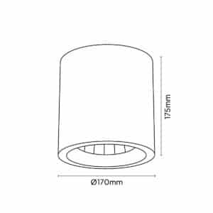 Keylight Buss Maxi technical drawing