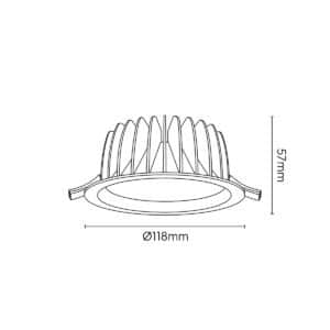 Keylight Charon Mini technical drawing