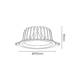 Keylight Charon technical drawing