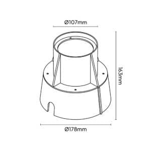 Keylight Floor 10 housing technical drawing