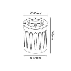 Keylight Floor D Maxi technical drawing