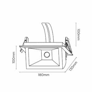 Keylight Fox technical drawing