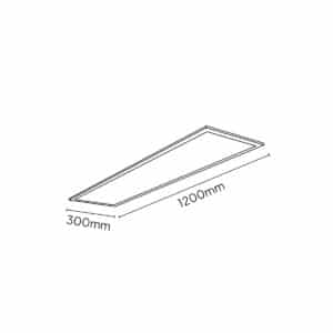 Keylight Insert Flat Platinum RT technical drawing