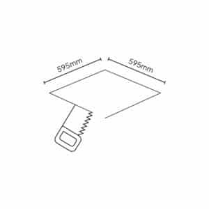 Keylight Insert Flat technical hole size