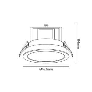Keylight Kotys IP technical drawing