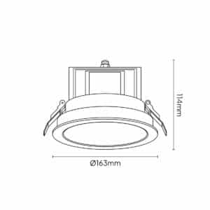 Keylight Kotys technical drawing