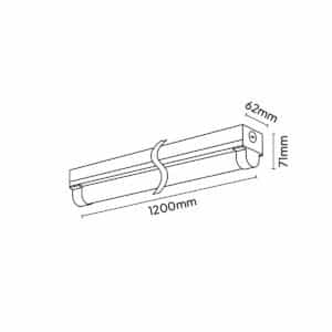 Keylight Line Eco 1200 technical drawing