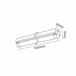 Keylight Line Eco 1500 technical drawing
