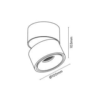 Keylight Look technical drawing