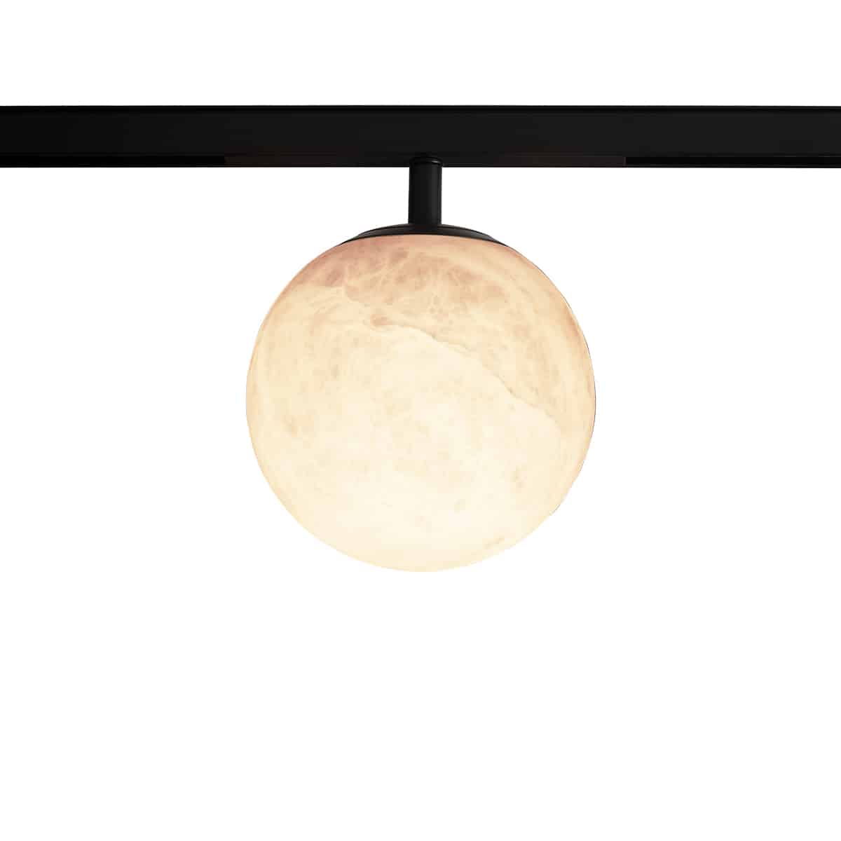 Keylight Magnet Glow Alabaster Ø120mm black with 3000K light source