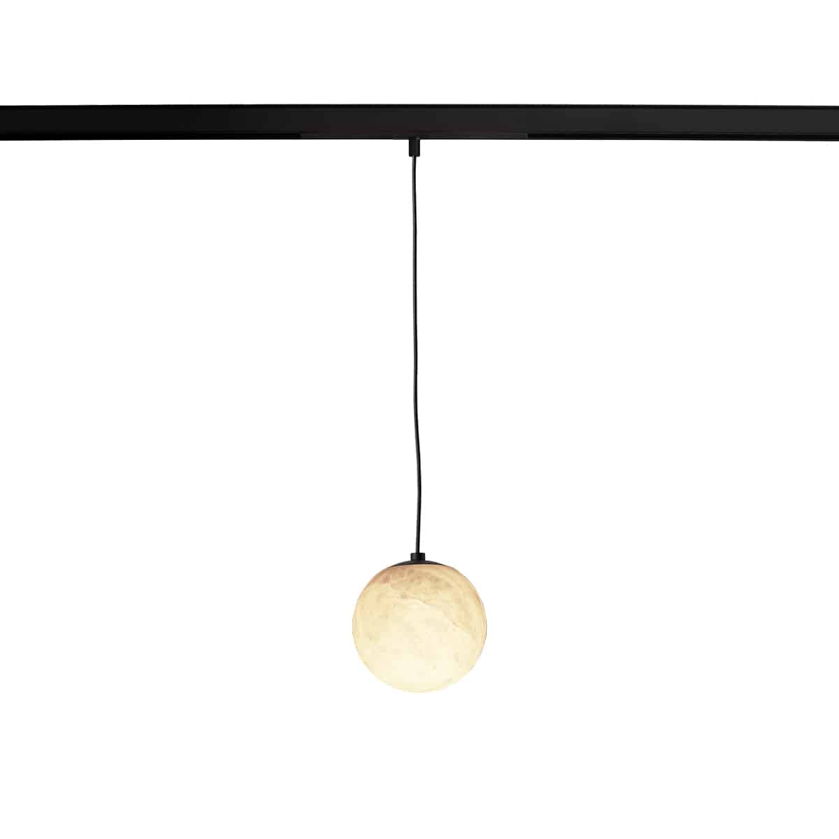 Keylight Magnet Glow P Alabaster Ø120mm black with 3000K light source