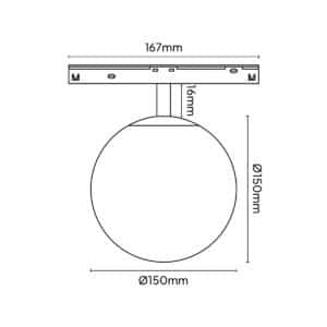 Keylight Magnet Glow technical drawing