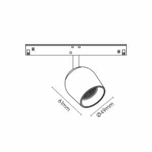 Keylight Magnet Venus Micro technical drawing