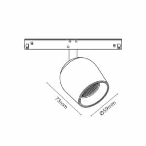 Keylight Magnet Venus Mini technical drawing