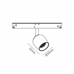 Keylight Magnet Venus Nano technical drawing