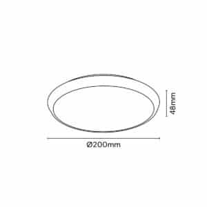 Keylight Meteor R Mini technical drawing