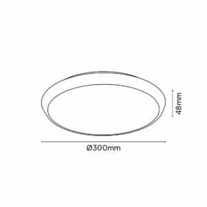 Keylight Meteor R technical drawing