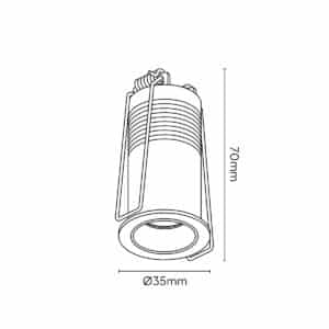 Keylight Mito R Mini technical drawing