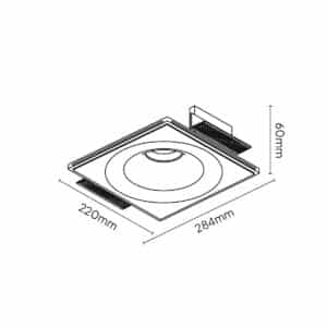 Keylight Mooney plaster kit technical drawing