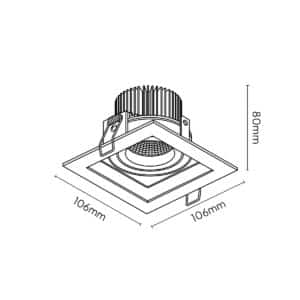Keylight Nitro technical drawing
