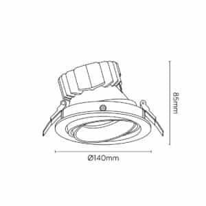 Keylight Optic technical drawing
