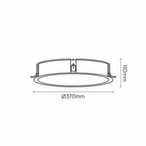 Keylight Orbit 30 R technical drawing