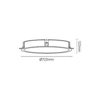 Keylight Orbit 65 R technical drawing