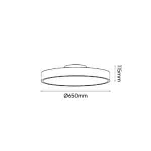 Keylight Orbit 65 UD technical drawing