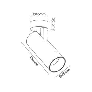 Keylight Paso Micro technical drawing