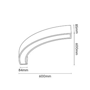Keylight Profile C 25 technical drawing