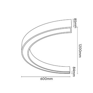Keylight Profile C 50 technical drawing