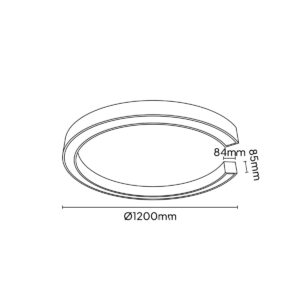 Keylight Profile C 90 technical drawing