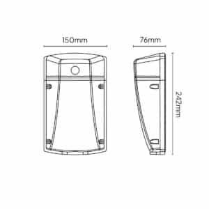 Keylight Ribble technical drawing