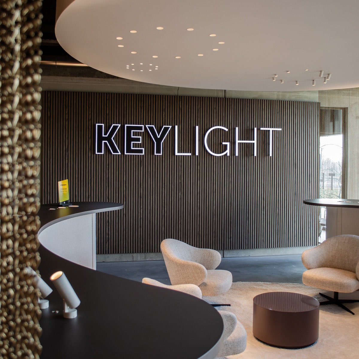Keylight showroom overview and meeting space
