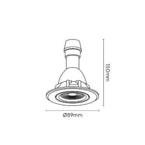Keylight Spider Flat technical drawing