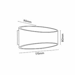 Keylight Sunset technical drawing