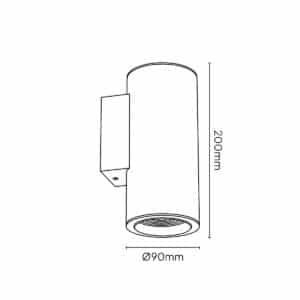 Keylight Tubus technical drawing