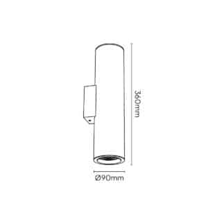 Keylight Tubus UD technical drawing