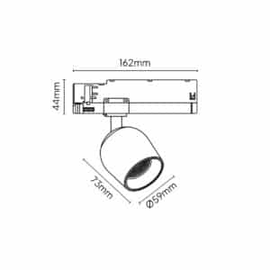 Keylight Venus T Mini technical drawing