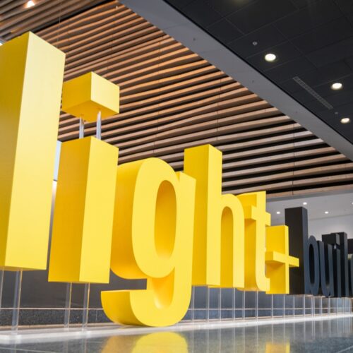 Light and Building Expo sign Messe Frankfurt